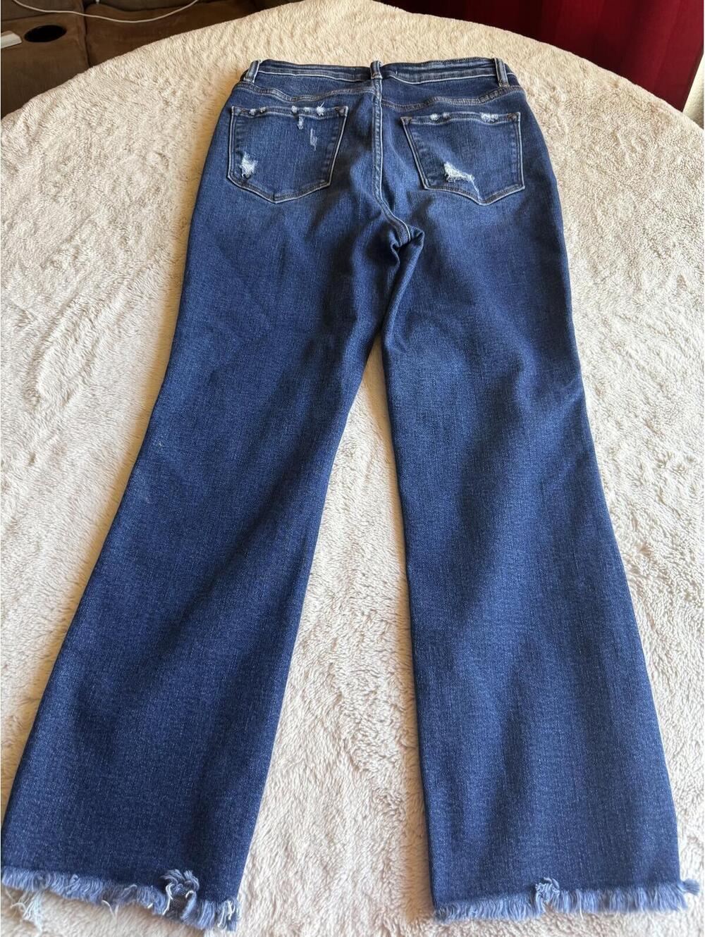 Vervet Women's‎ Blue Frayed Hem Jeans SZ 28 - Picture 8 of 8